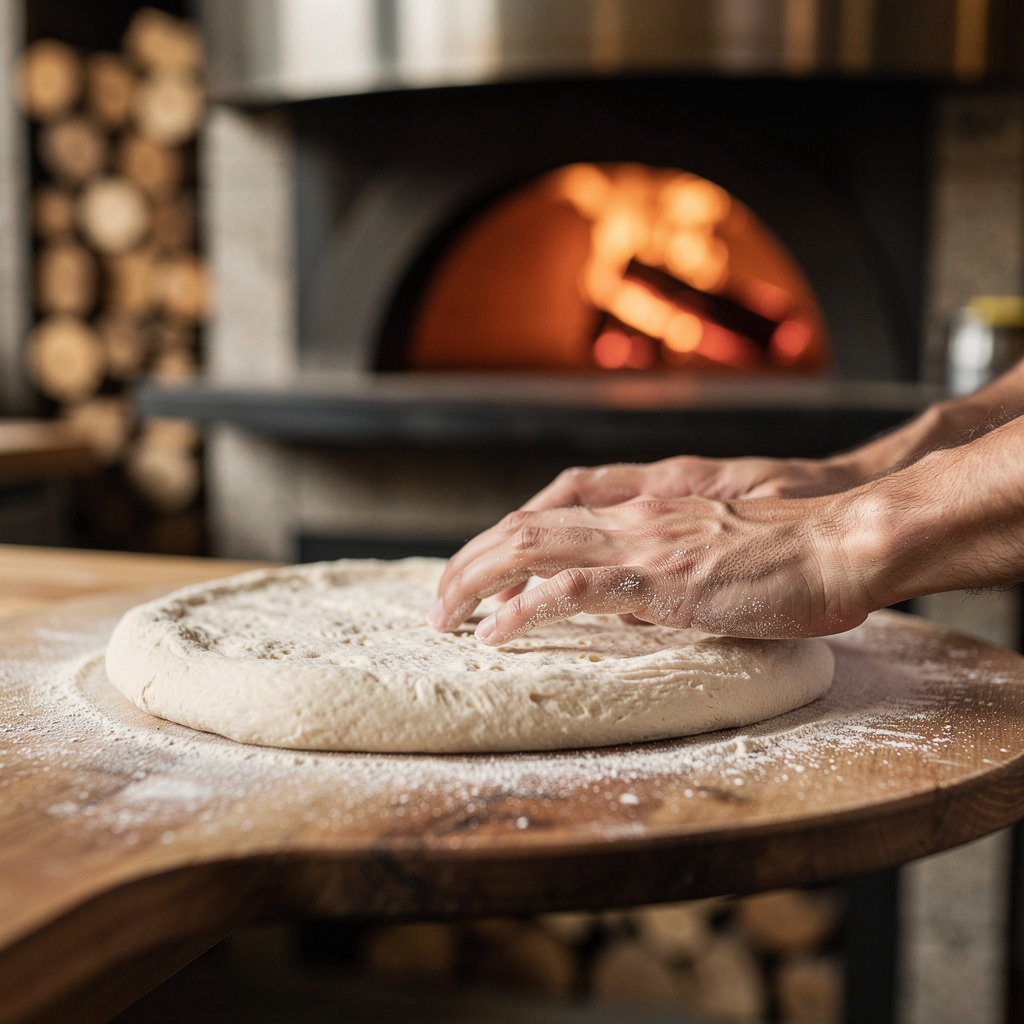 Lunar Oven Austin wood-fired pizza oven showing traditional craftsmanship and authentic cooking methods
